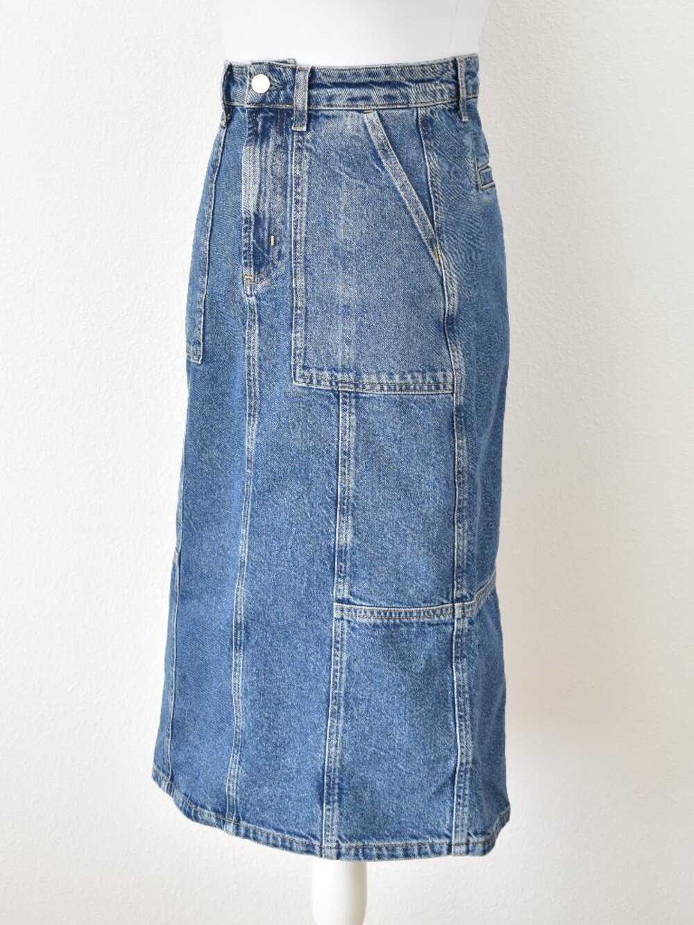 RAILS Olympic Denim Midi Skirt In Sorrento - 24 - Picture 3 of 11